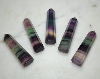 Small Rainbow Fluorite Towers, Mini Rainbow Fluorite Points, Natural Rainbow Crystal Towers