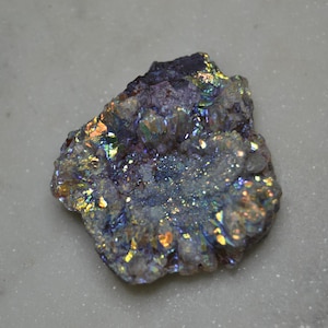Angel Aura Chalcedon Druzy Kristalle, Chalcedon Heilkristalle, Crystal Home Decor, Schmuckherstellung, blaue Chalcedonstücke