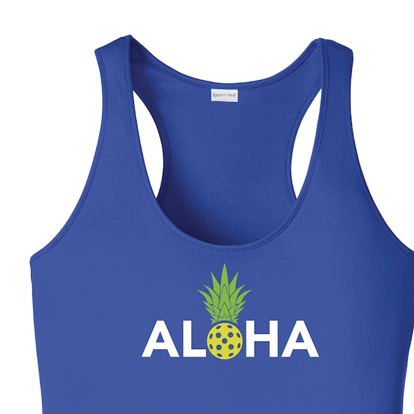 ALOHA Pickleball Ladies Racerback T-Shirt