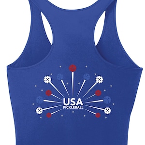Pickleball USA Racerback Tank: Women&#39;s Dri-Fit Performance Top