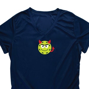 Pickleball Devil V-Neck Performance T-Shirt