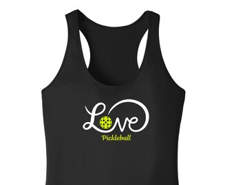 Damen lieben Pickleball Racerback Tank Top: Dri-Fit Leistungsbekleidung
