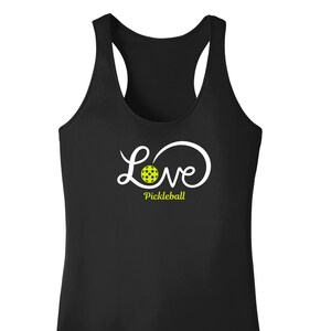 Ladies Love Pickleball Racerback Tank Top: Dri-Fit Performance Apparel