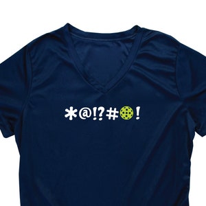 Pickleball Women&#39;s V-Neck T-Shirt: One of Those Days Performance Tee