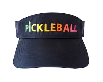 Neon Pickleball Embroidered Visor: Dri-fit Performance, Adjustable