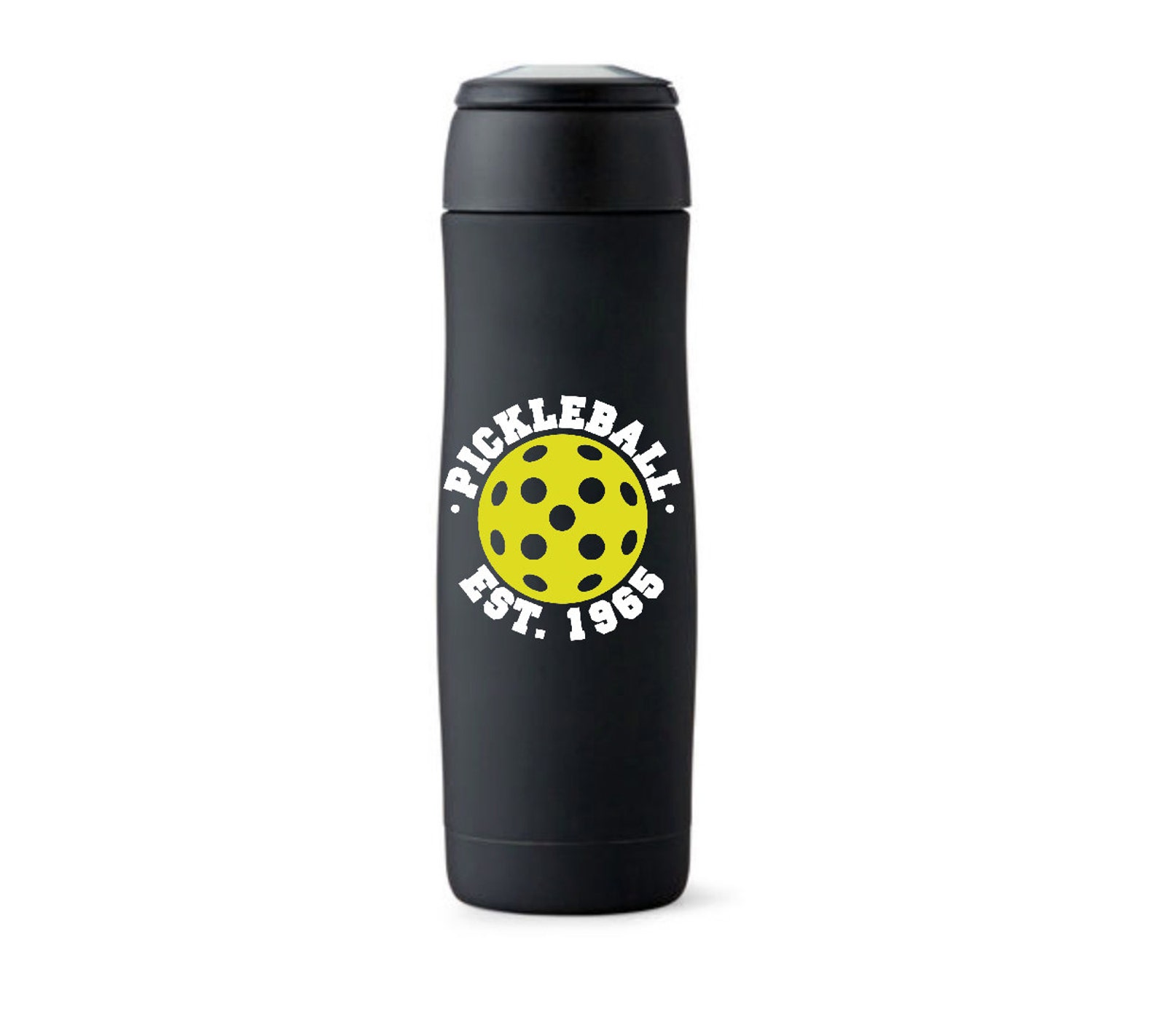 Tervis Pickleball-Est. 1965 Water, Botella De Boca Ancha De 32 Onzas, Acero Inoxidable