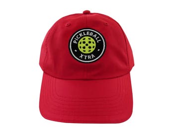 ピックルボールエクストラ刺繍入りパフォーマンスハット：吸湿発散性ポリエステル
