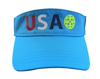 Visera bordada de USA Pickleball: ropa deportiva de alto rendimiento