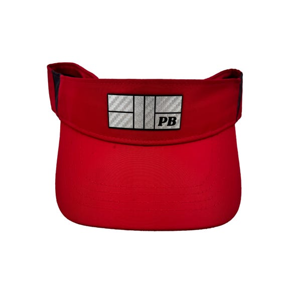 Pickleball Performance Visor: Metallic Leatherette Patch, Moisture