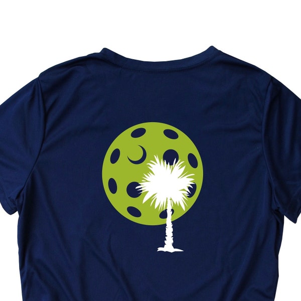 South Carolina Pickleball Frauen Leistung T-Shirt: Palme