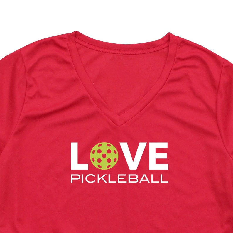 LOVE Pickleball Ladies TShirt Ladies Performance Tshirt Etsy
