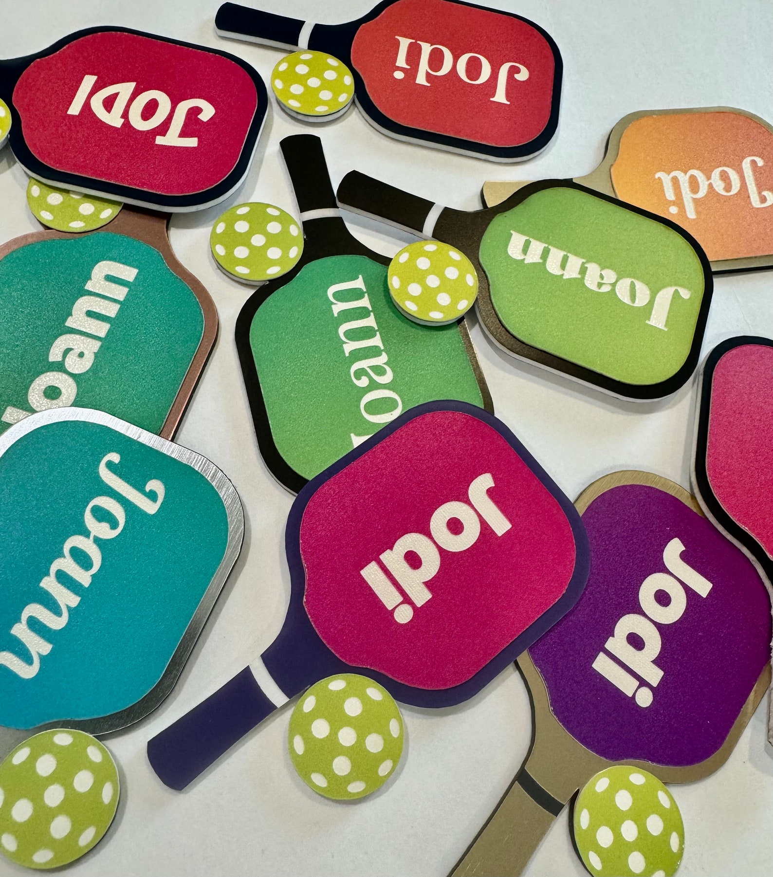 Paddle Tags Personalized Pickleball Paddle Name Tag: Engraved Acrylic Bag Tag - Etsy