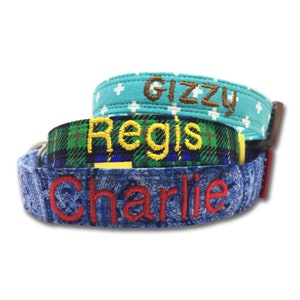 Embroidery Add On Only - Personalized Name or Phone Number - Dog Collar Embroidery - Pet Collar Embroidery - Custom Name Embroidery