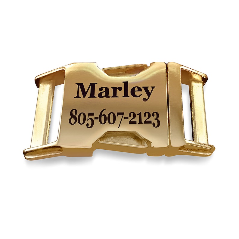 Personalized Dog Collar Buckle Laser Engraved Buckle Etsy
