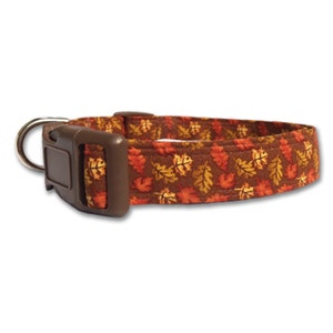 Leaf Dog Collar - Fall Dog Collar - Thanksgiving Collar - Holiday Dog Collar - Cat Breakaway Collar - Trendy Dog Collar - Autumn Dog Collar