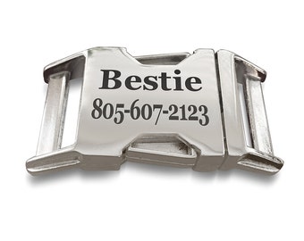 Personalized Dog Collar Buckle - Laser Engraved Buckle