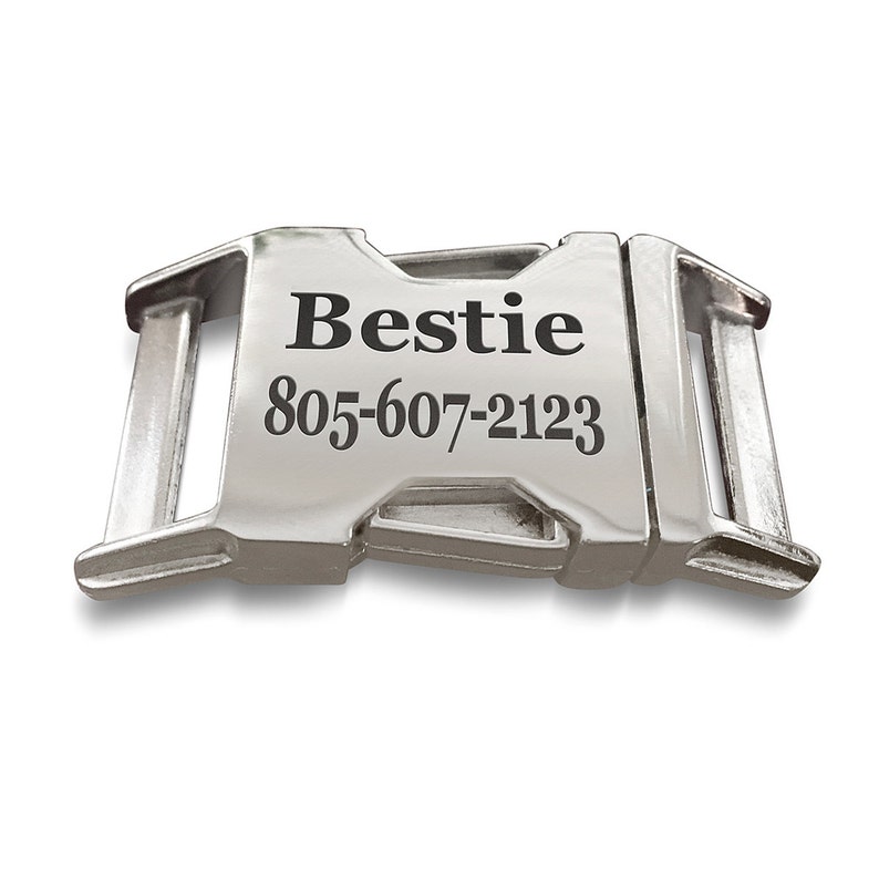 Personalized Dog Collar Buckle Laser Engraved Buckle Etsy