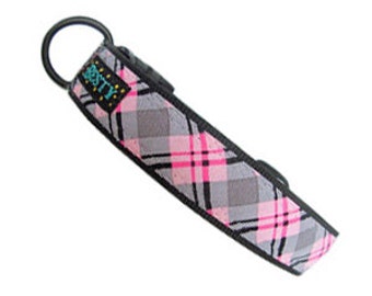 Pink, Black and Grey Dog Collar