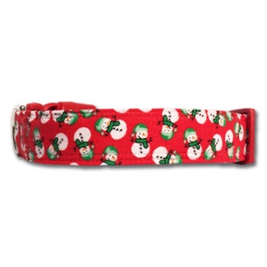 Snowman Dog Collar - Christmas Dog Collar - Winter Collar - Cute Cat Collar - Holiday Dog Collar - New Puppy Gift - Trendy Dog Colla