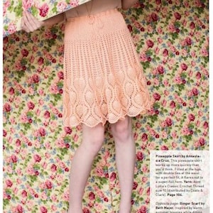 Crochet pineapple skirt pdf pattern 2000's inclusive sizing + BONUS PATTERN