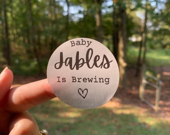 A Baby Is Brewing Personalized Stickers