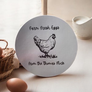 Farm Fresh Eggs Sticker Label