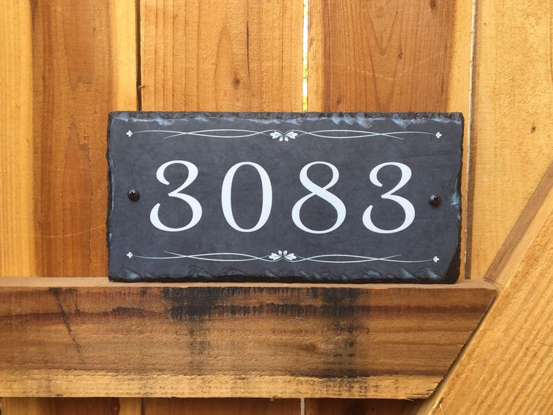 address plaque number sign plaque for house home sign personalized while number plate street outdoor mailbox hanging costum name slate yard door black porch bronze stone customized decor handcrafted customizable housewarming handmade adress sighn
