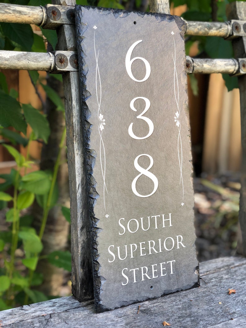 House Number Sign Personalized House Number Plaque. Etsy
