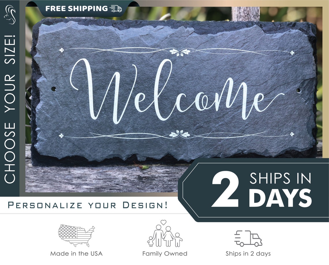 Outdoor Sign Slate Sign Outdoor Sign Etsy