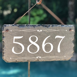 address plaque number sign plaque for house home sign personalized while number plate street outdoor mailbox hanging costum name slate yard door black porch bronze stone customized decor handcrafted customizable housewarming handmade adress sighn