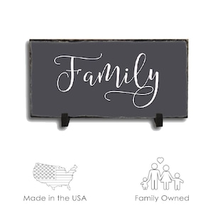 Panneau familial en ardoise ! Panneau extérieur, panneau familial extérieur, panneau résistant aux intempéries, panneau familial, décoration familiale, cadeau de mariage, cadeau de pendaison de crémaillère.