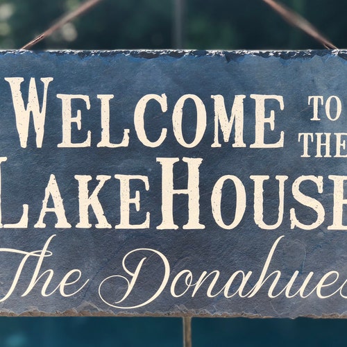 Lake Housewarming Gift Lake House Sign Nautical Decor Etsy