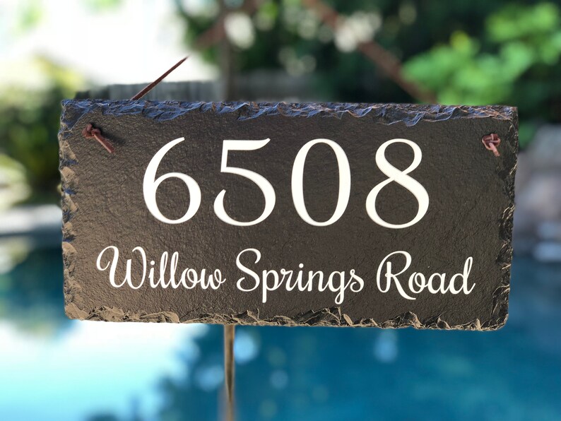 Home Address Sign Personalized House Number Plaque Address Etsy