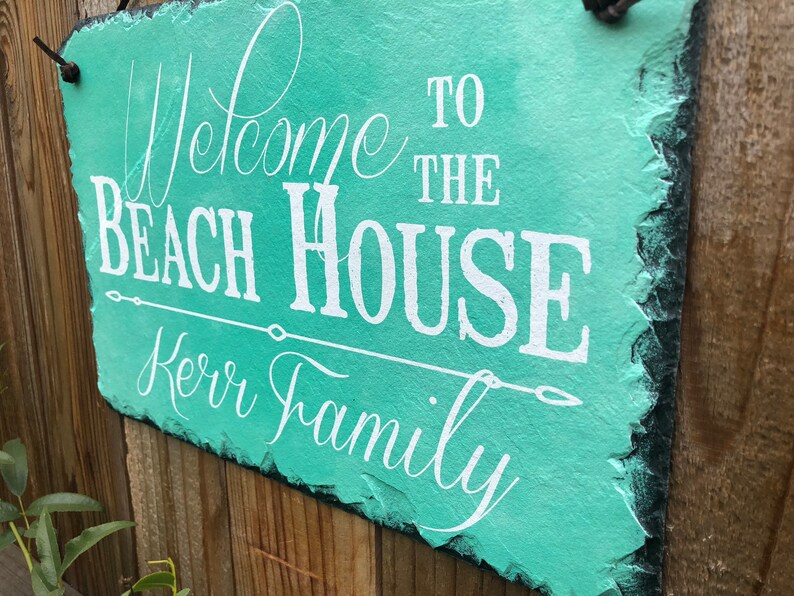 to the Beach House Sign. Personalized Sign. Beach Etsy
