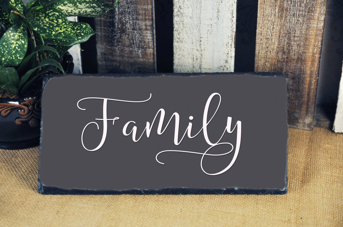 Slate Family Sign Outdoor Sign Outdoor Family Sign Etsy