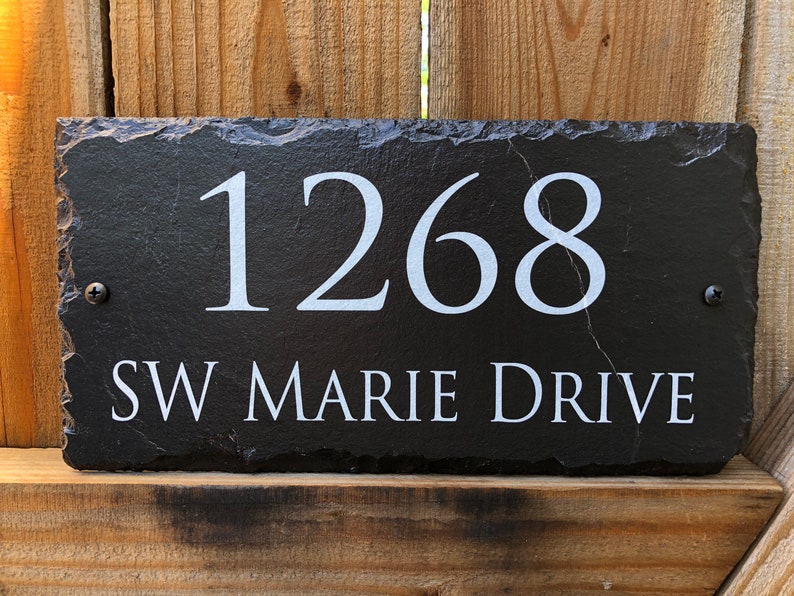 Home Address Sign Personalized House Number Plaque Address Etsy