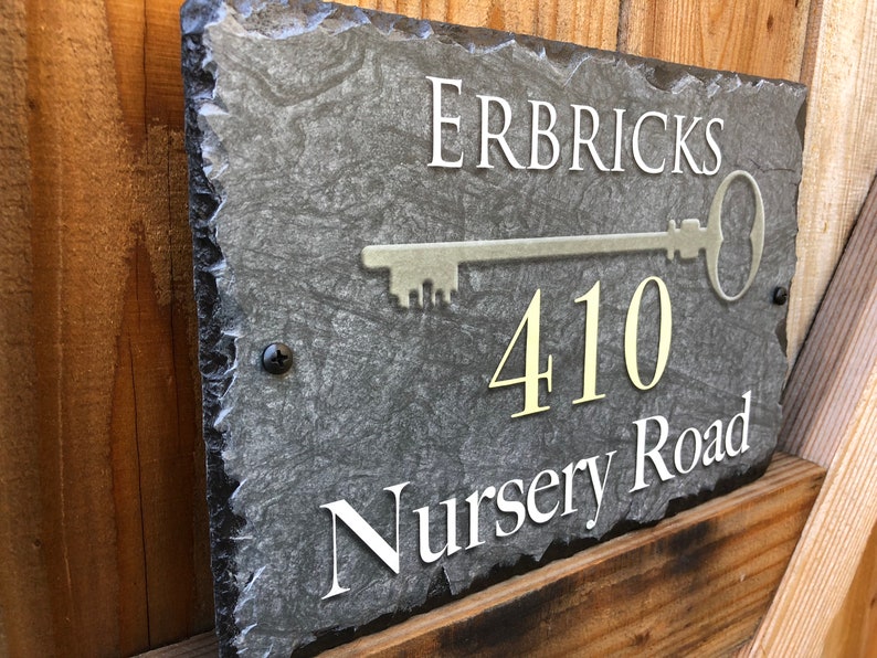 Plaque de numéro de maison Plaque personnalisée de numéro de | Etsy