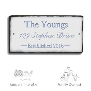 Home Address Plaque! Personalized Family Name Plaque. Established Outdoor Sign. House Number Plaque. House Warming Gift. Address Plaque.