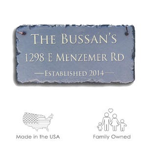 Home Address Plaque! Personalized Family Name Plaque. Established Outdoor Sign. House Number Plaque, House Warming Gift. Address Plaque.