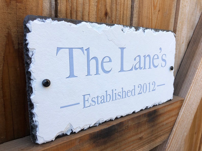 House Name Sign Personalized House Name Sign. Custom Name Etsy