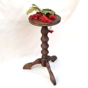 Hoher Blumentopfständer aus Holz, Hartholz Farnständer Topfpflanzenbasis Pflanzenhalter Display Stand