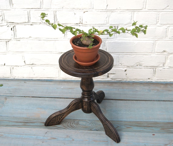 Tall 29" Oak Wood Plant Stand Indoor; Flower Pot Holder; Large Planter  Base; Wooden Fern Display; Hardwood Pedestal Mid Century Modern Decor - Etsy