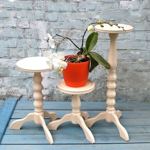 3er Set große Blumentöpfe, Blumenhocker, Mid-Century Modern, Mid-Century Modern, Hochzeitsgeschenk