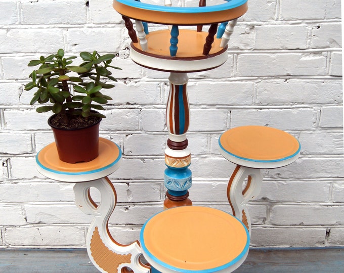 Wood Plant Stand Indoor Wooden Base Large Cache Pot Stand Flower Pot ...