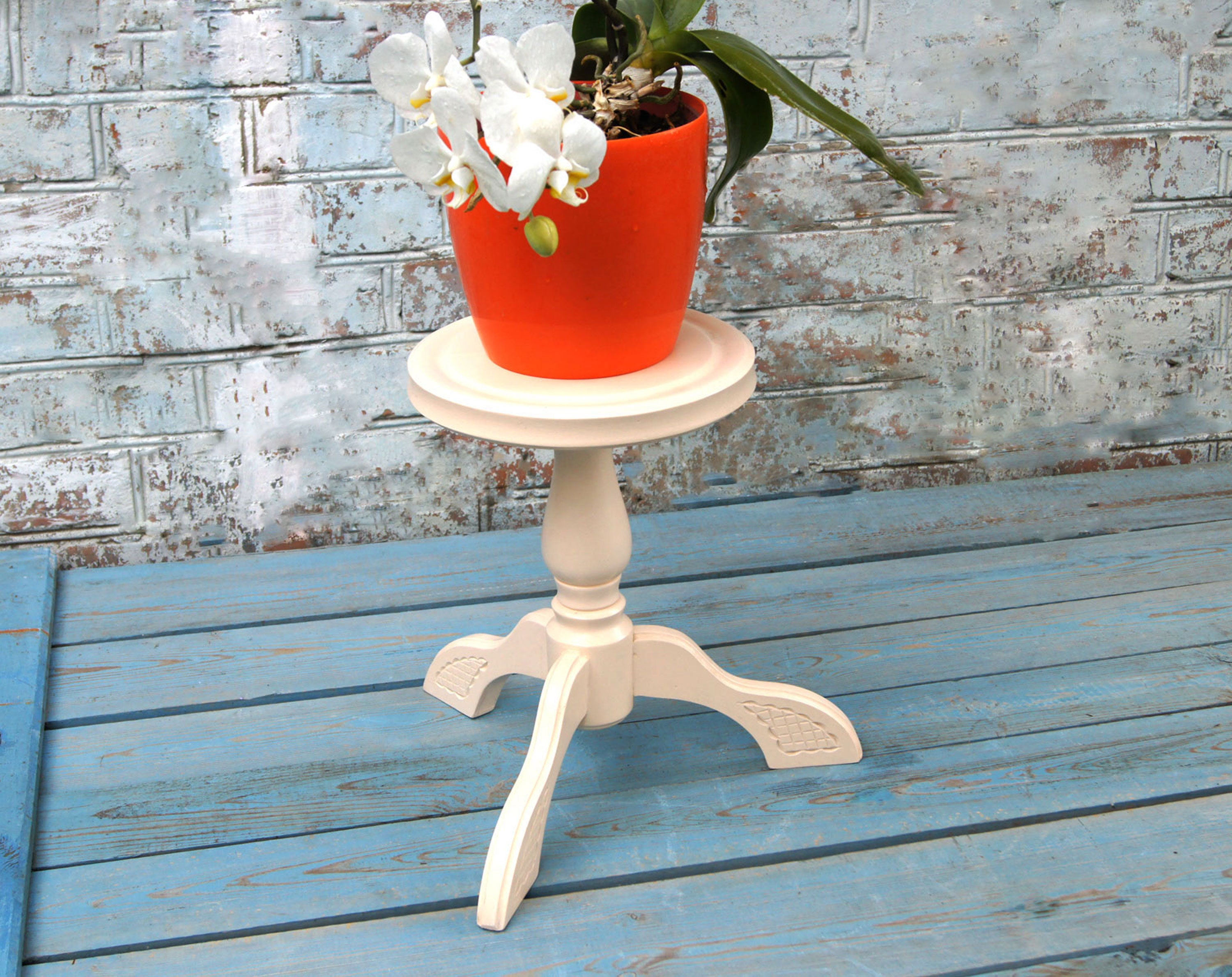 Kleine Holz Pflanze Stehen Indoor Pedestal Blumentopf Stand | Etsy