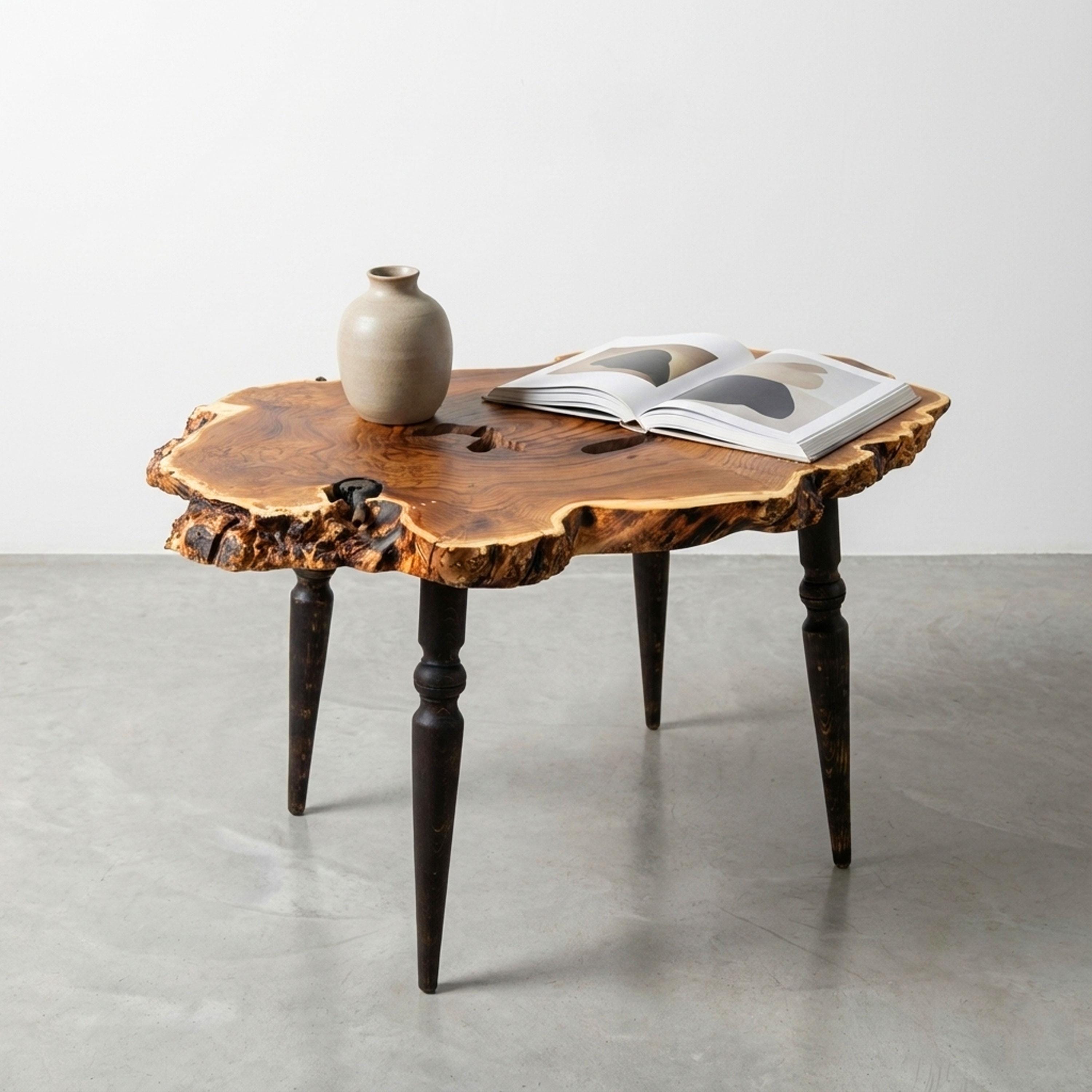 Raw Edge End Tables - Etsy