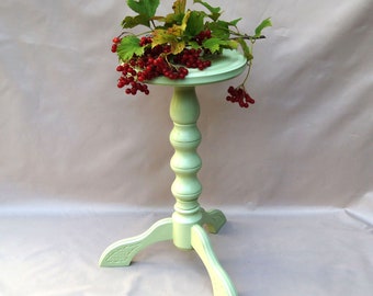 Tall wooden planter stand indoor Pedestal wood plant stand  Wood plant holder Three legged flower pot stand Plant pot base Carved wood stand