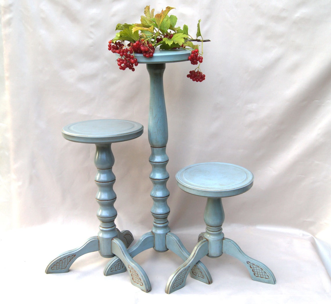 Small wood plant stand indoor Pedestal plant stand Wooden Etsy