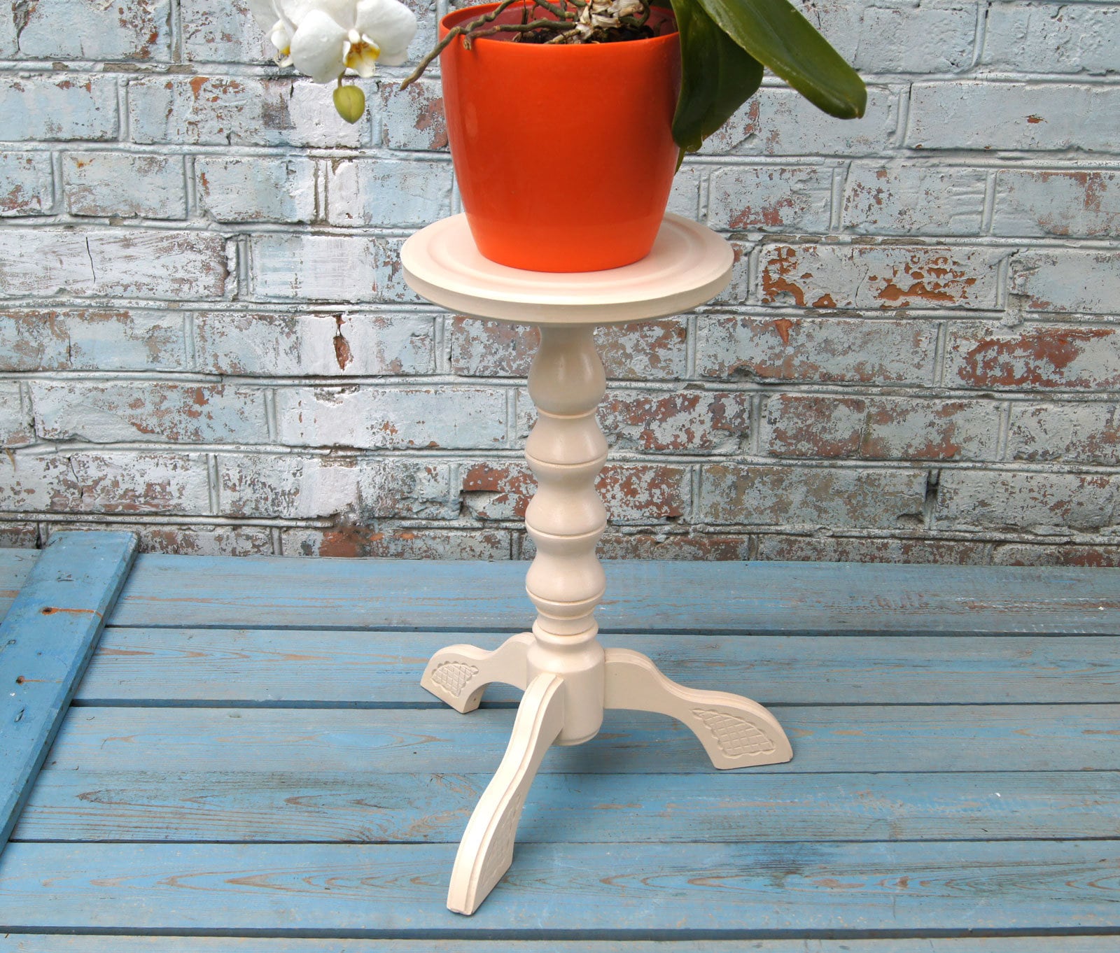 Set 3 wood plant stands indoor Pedestal planter stands Tall Etsy
