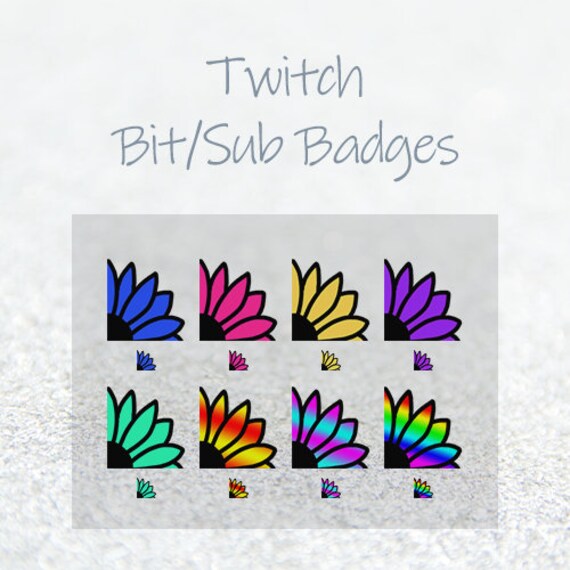 Twitch Sub Bit Badges Sunflower Subscriber Etsy Twitch Sub Bit Badges Sunflower Subscriber Etsy